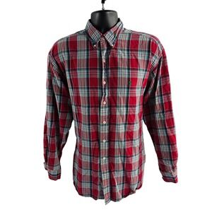 Ralph Lauren Blake Classic Fit‎ Plaid Button Down Shirt Men's XL Red Green Blue
